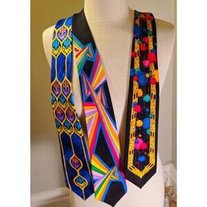 3 Rush Limbaugh 100 % Silk Ties, No Boundaries Collection, VIVID 90s graphics